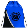 Zipper Pocket Drawstring Backpack